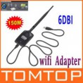 Alta Potencia de la señal USB Rey 6dBi Adaptador inalámbrico Wifi Antena 150Mbps Ralink RT2571 SK-36WN IEEE802.11b/g/n     22 euros  + 4 euros envio